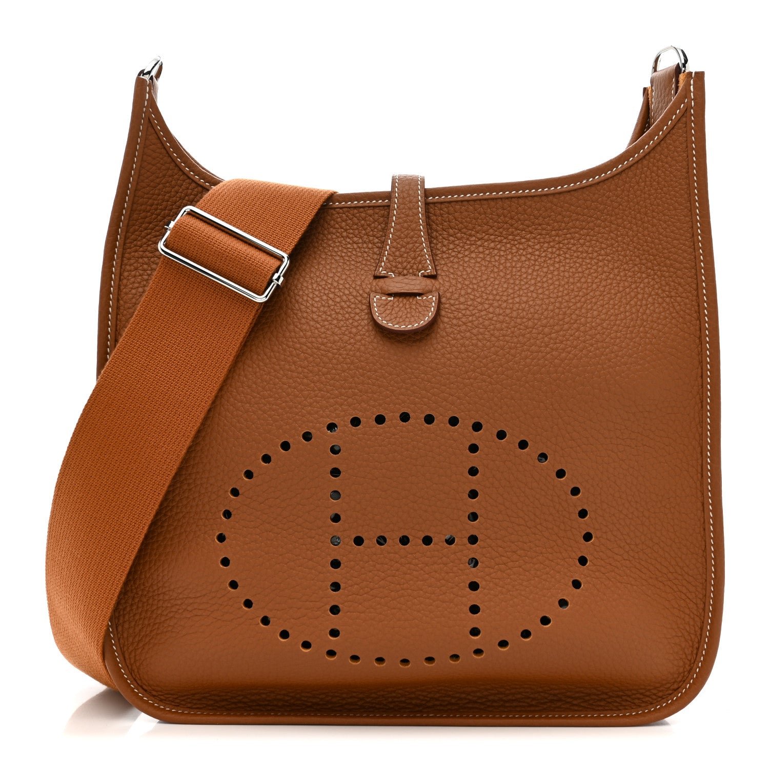 Hermes Taurillon Clemence EVELYNE III PM Gold