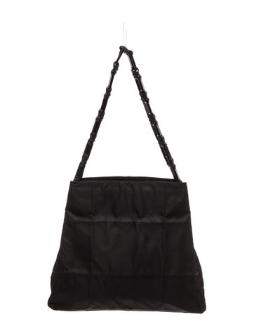 Enameled Metal Triangle Shoulder Bag