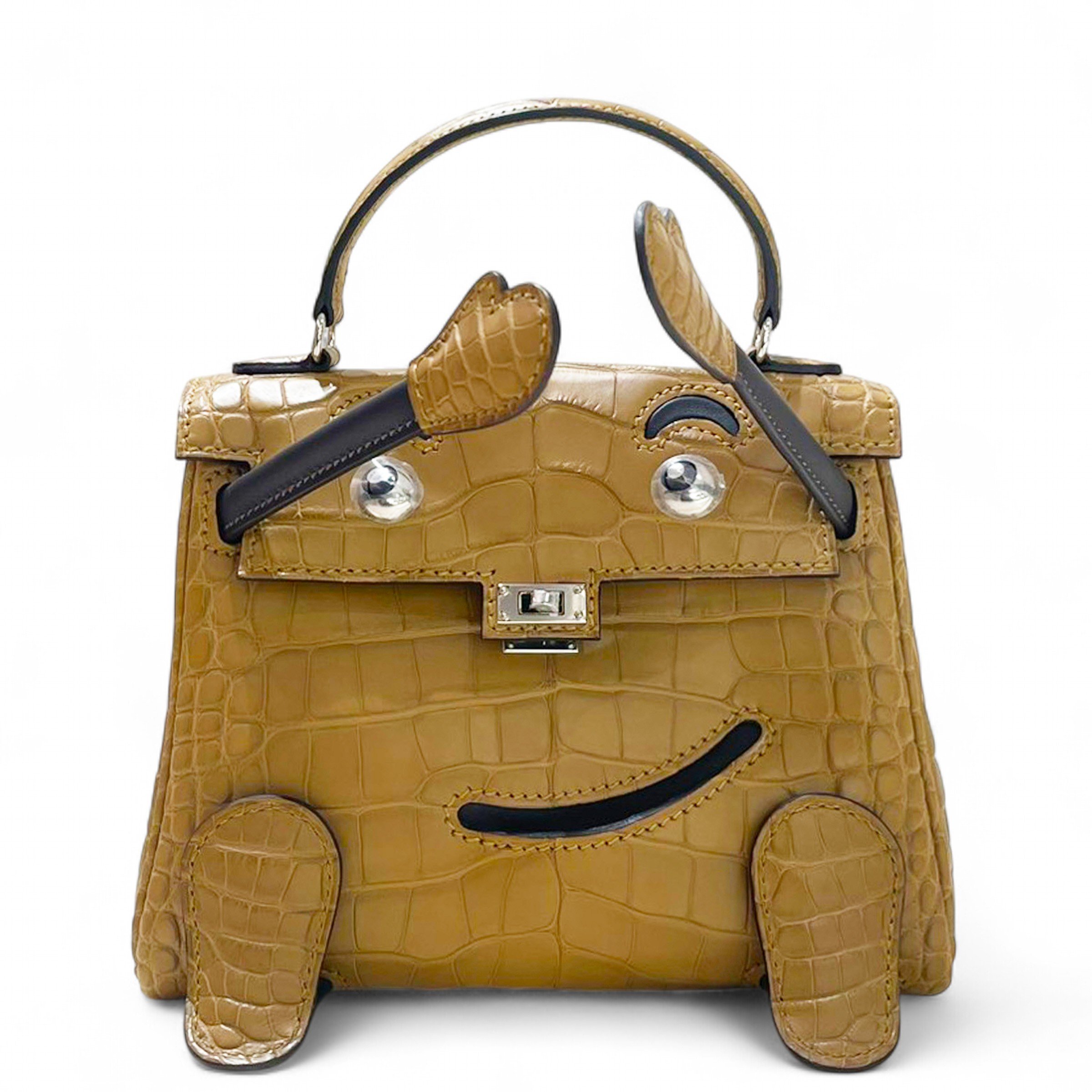 Brand New ( Rank N ) HERMÈS Kelly Doll Kraft (2H) Matte Alligator Palladium hardware K (2025)