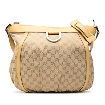 Calf Leather GG Canvas Abbey D Ring Crossbody