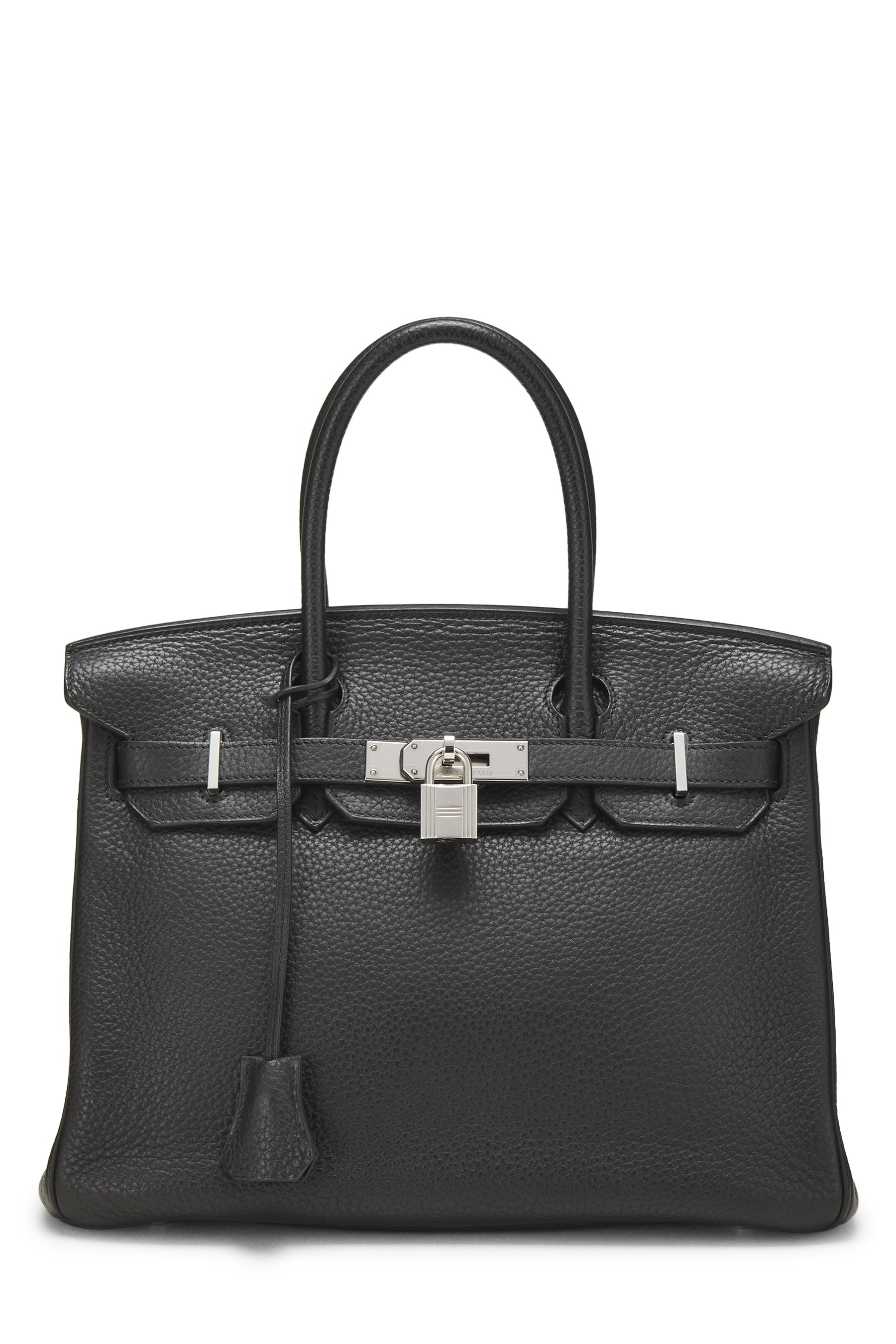 Hermes Black Clemence Birkin 30