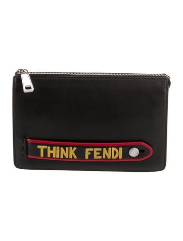 Fendi Leather Clutch