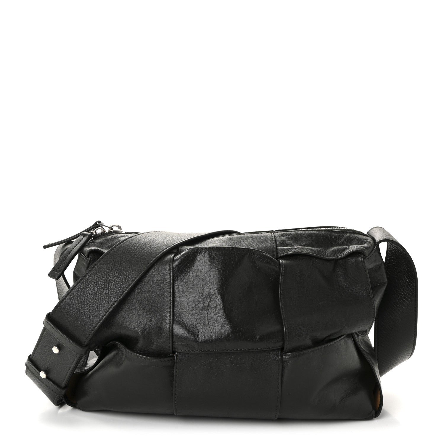 Bottega Veneta Bottega Veneta Paper Calfskin Maxi Intreccio Medium Arco Camera Bag Camping