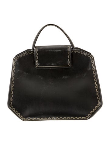 Cartier Leather Top Handle Bag