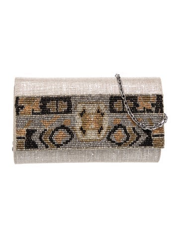 Judith Leiber Canvas Clutch