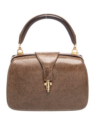 Piston Lock Top Handle Bag Vintage