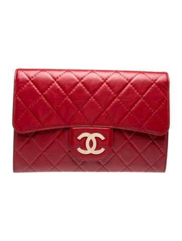 2025 Quilted Crumpled Calfskin Large Clutch w/Tags