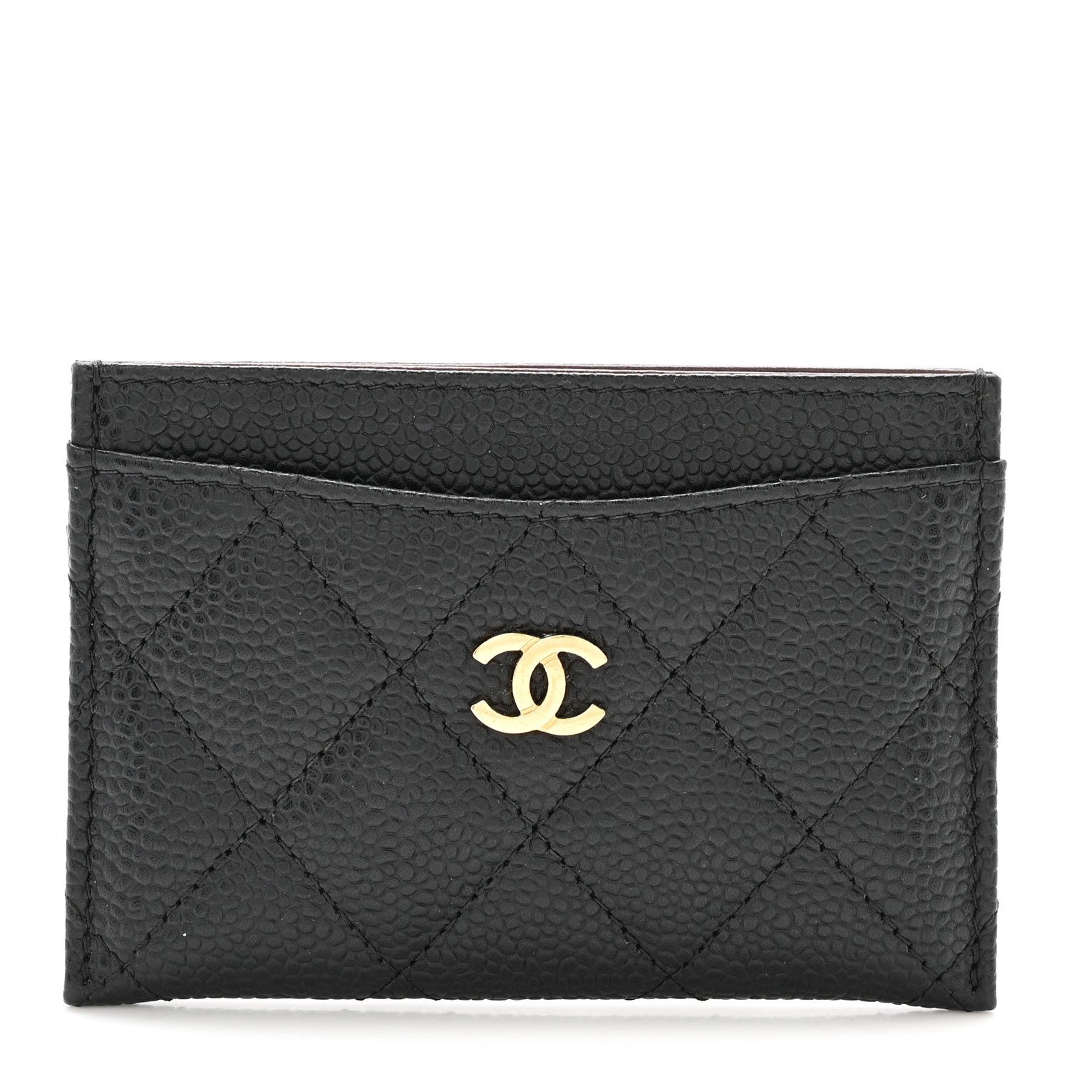 Chanel Caviar Quilted Card Holder Black