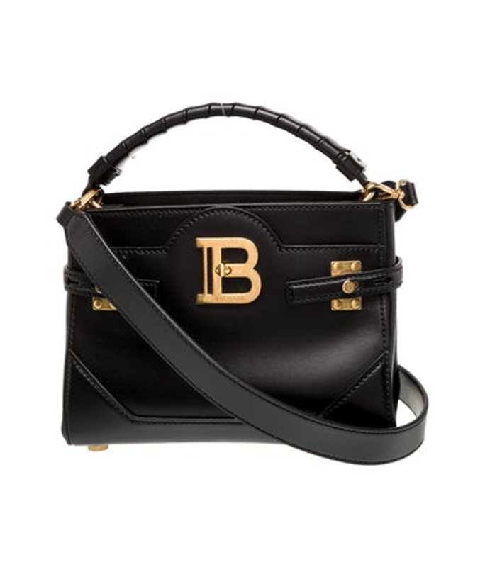 Balmain Leather Top Handle Bag