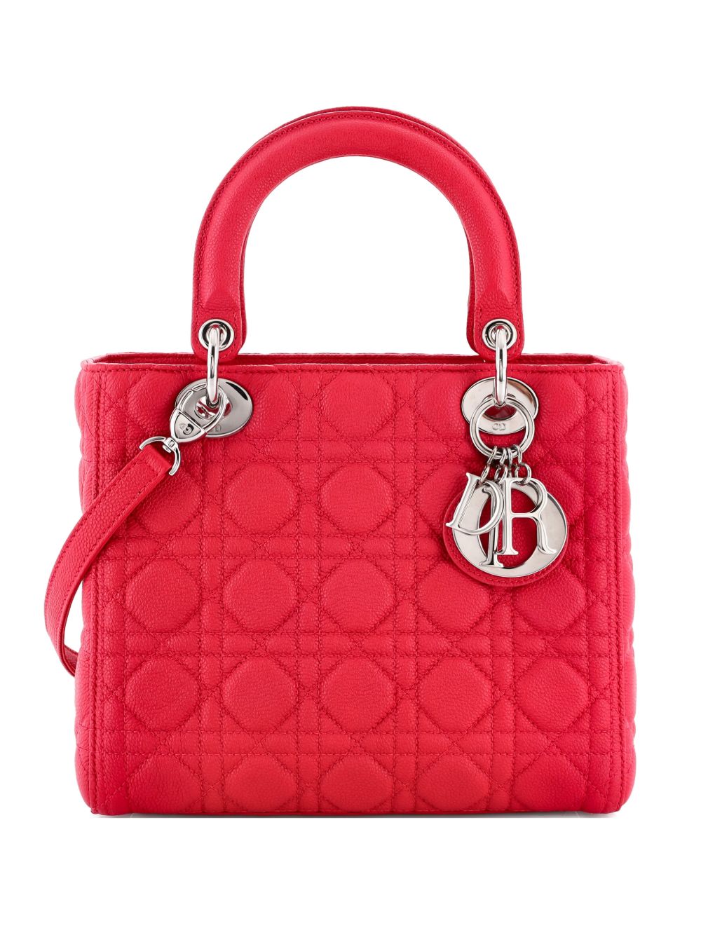 Lady Dior Bag Cannage Quilt Grained Calfskin Medium satchel