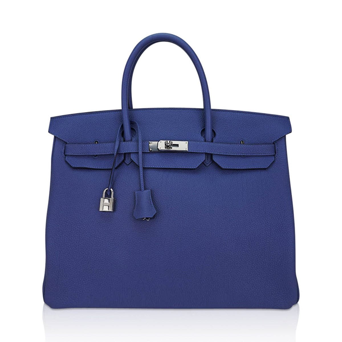 Hermes Hermes Limited Edition Birkin 40 Bag Blue de Prusse Togo Leather with Palladium Hardware