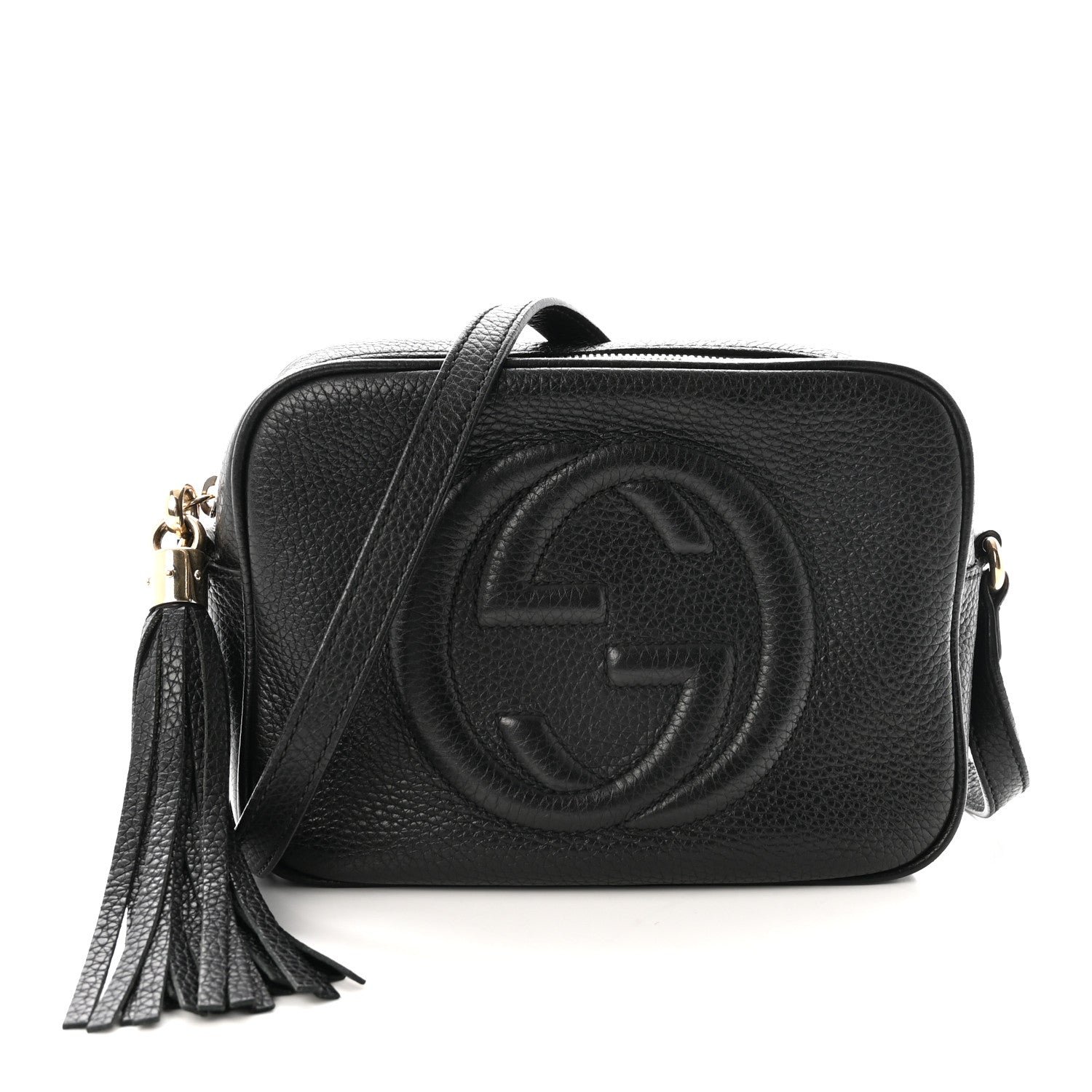 Gucci Pebbled Calfskin Small Soho Disco Bag Black