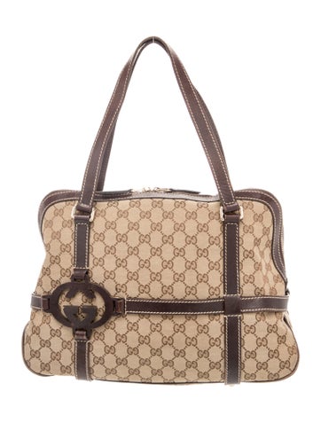 GG Canvas Royal Zip Satchel Vintage
