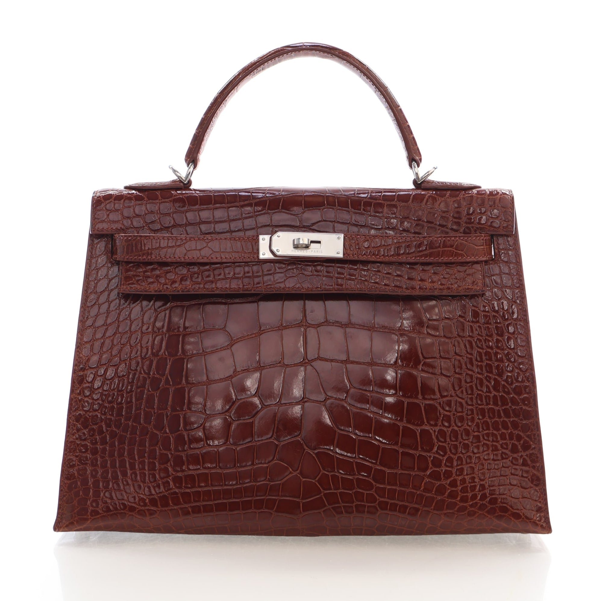 Hermes Vintage Miel Alligator Kelly 32