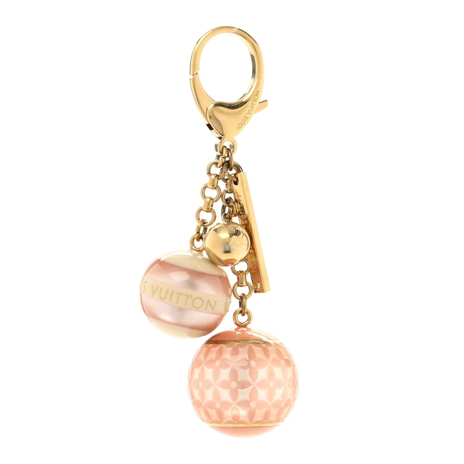Louis Vuitton Mini Lin Croisette Bag Charm Pink