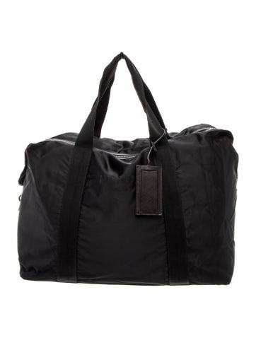 Enameled Metal Triangle Weekender Bag