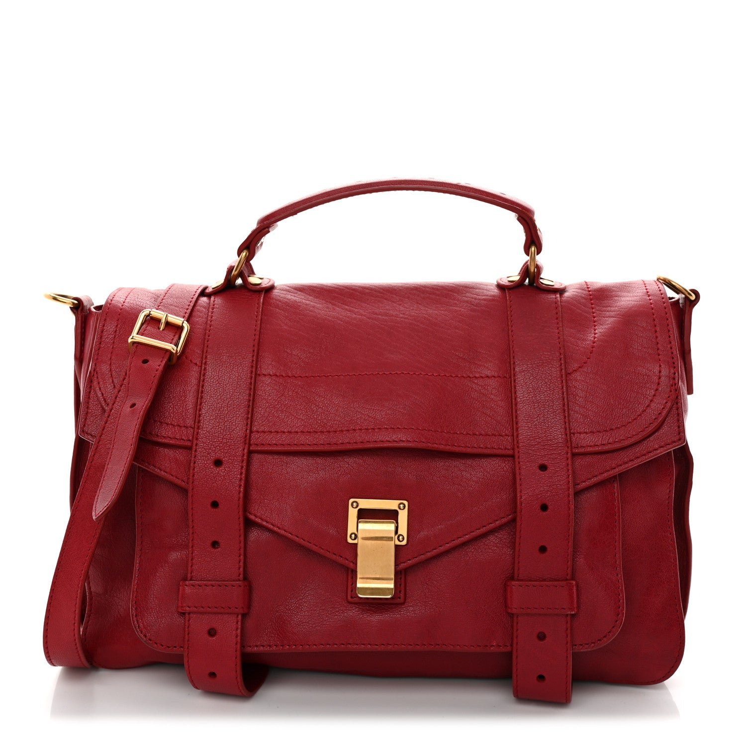 Proenza Schouler Proenza Schouler Lambskin Medium PS1 Satchel Raspberry