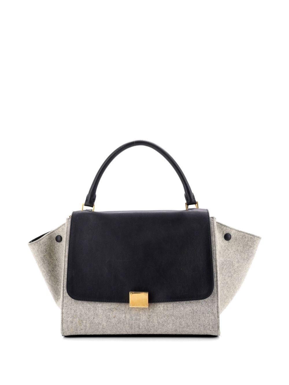 Celine Trapeze Bag Leather and Felt Medium satchel