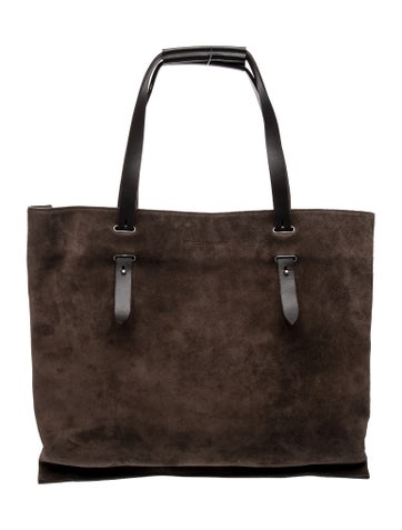 Suede Top Handle Bag