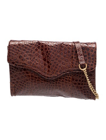 Embossed Leather Crossbody Bag