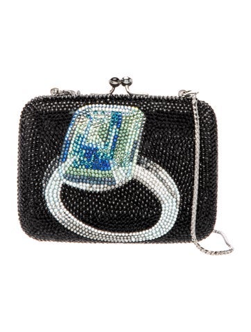 Judith Leiber Crystal engagement ring Mini