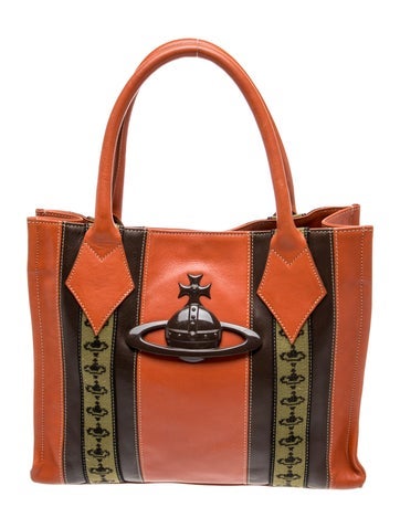 Vivienne Westwood Leather Top Handle Bag Large