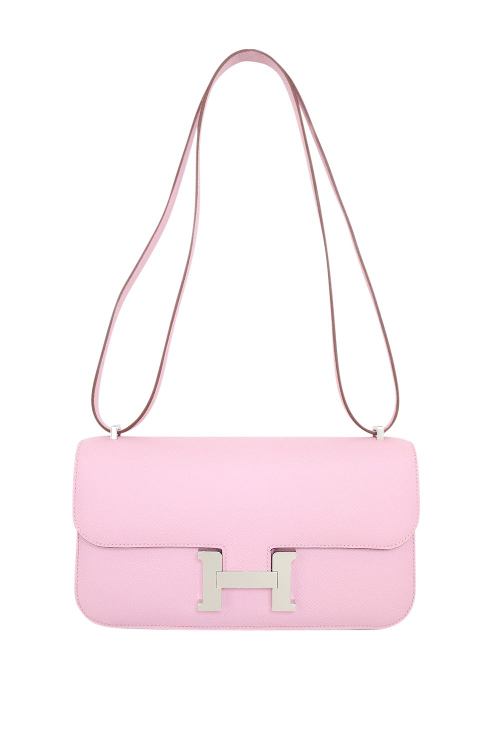 Hermes Hermes Constance Elan 25 Bag, Mauve Sylvestre Epsom Leather and Palladium Hardware, K 2025 Stamp, New in Box WA001