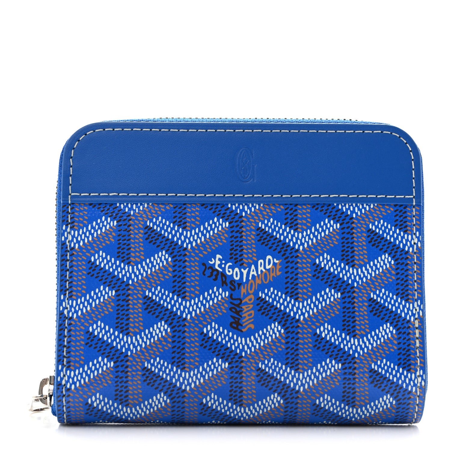 Goyard Goyardine Matignon PM Wallet Blue
