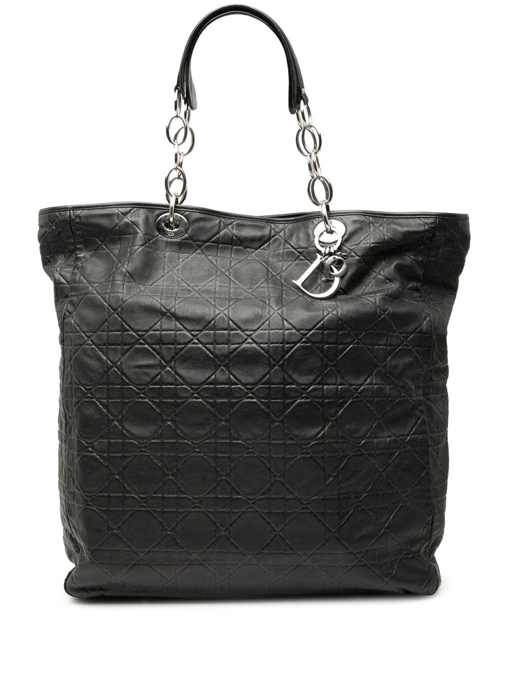 2008 Large Lambskin Cannage Lady Dior Soft Shopping tote bag