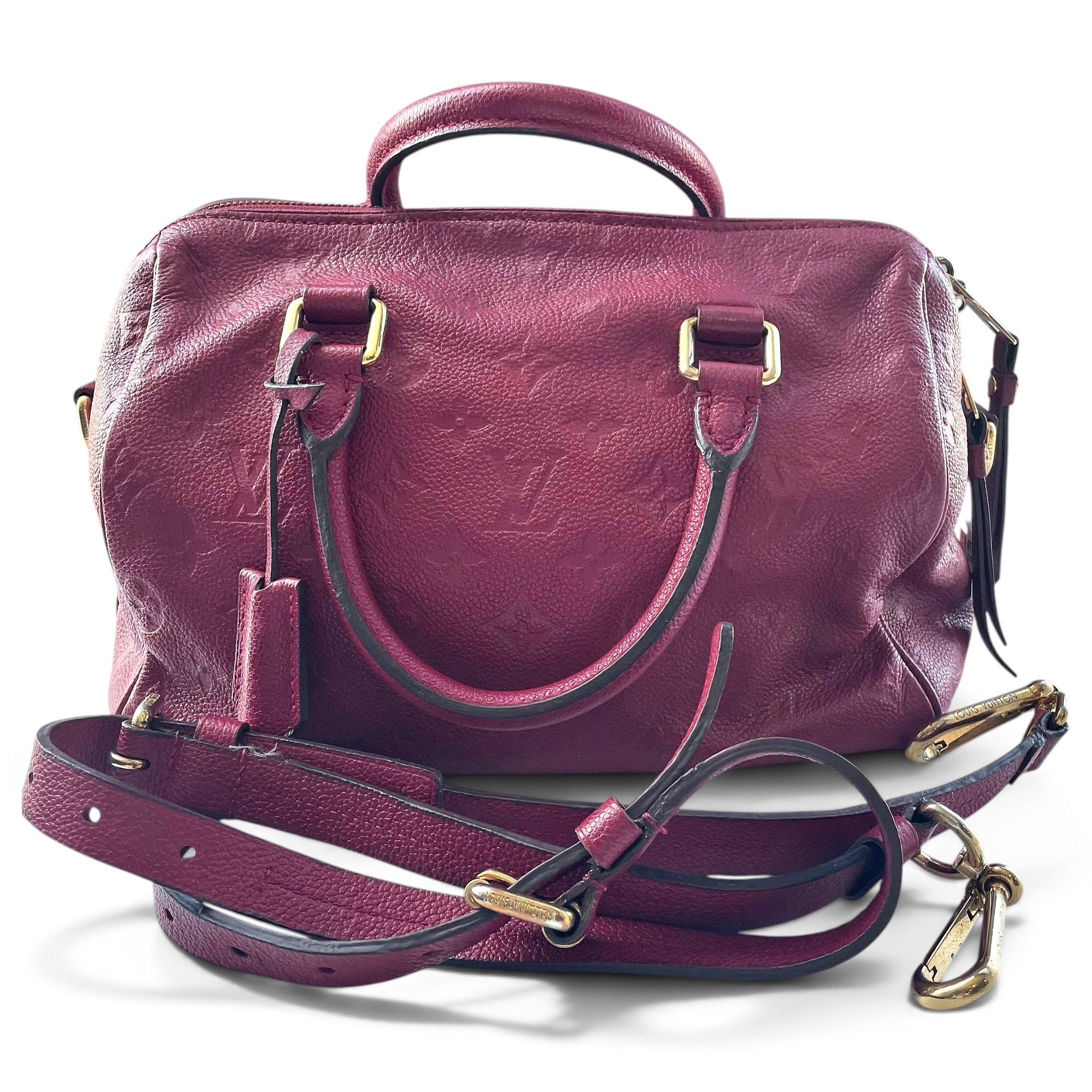 Speedy leather handbag