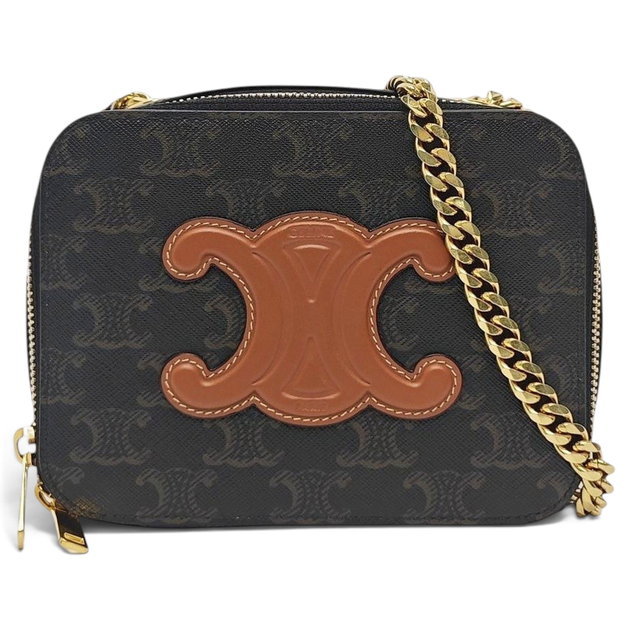 Triomphe leather handbag
