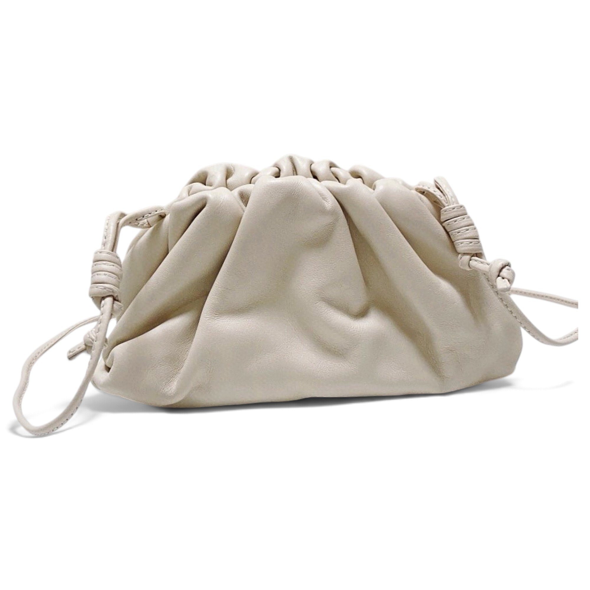 Pouch leather handbag