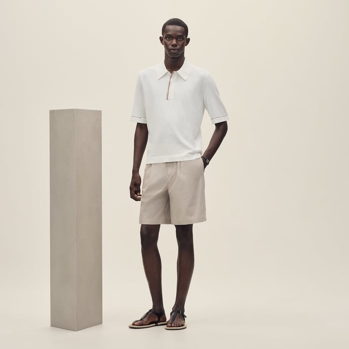 Blanc "H Bartack" Polo Shirt