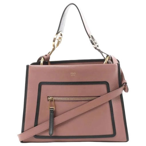 Runaway leather handbag