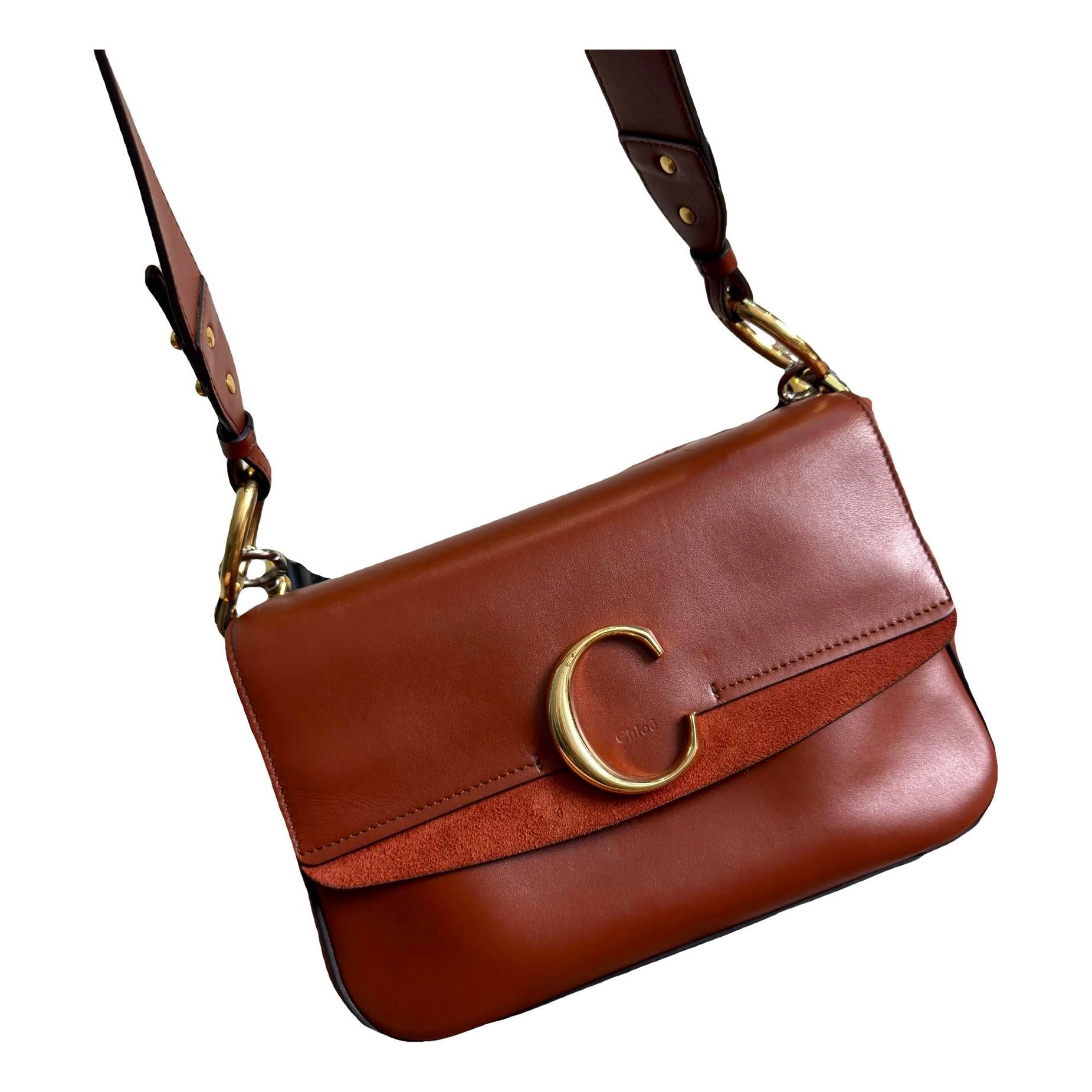 C leather handbag
