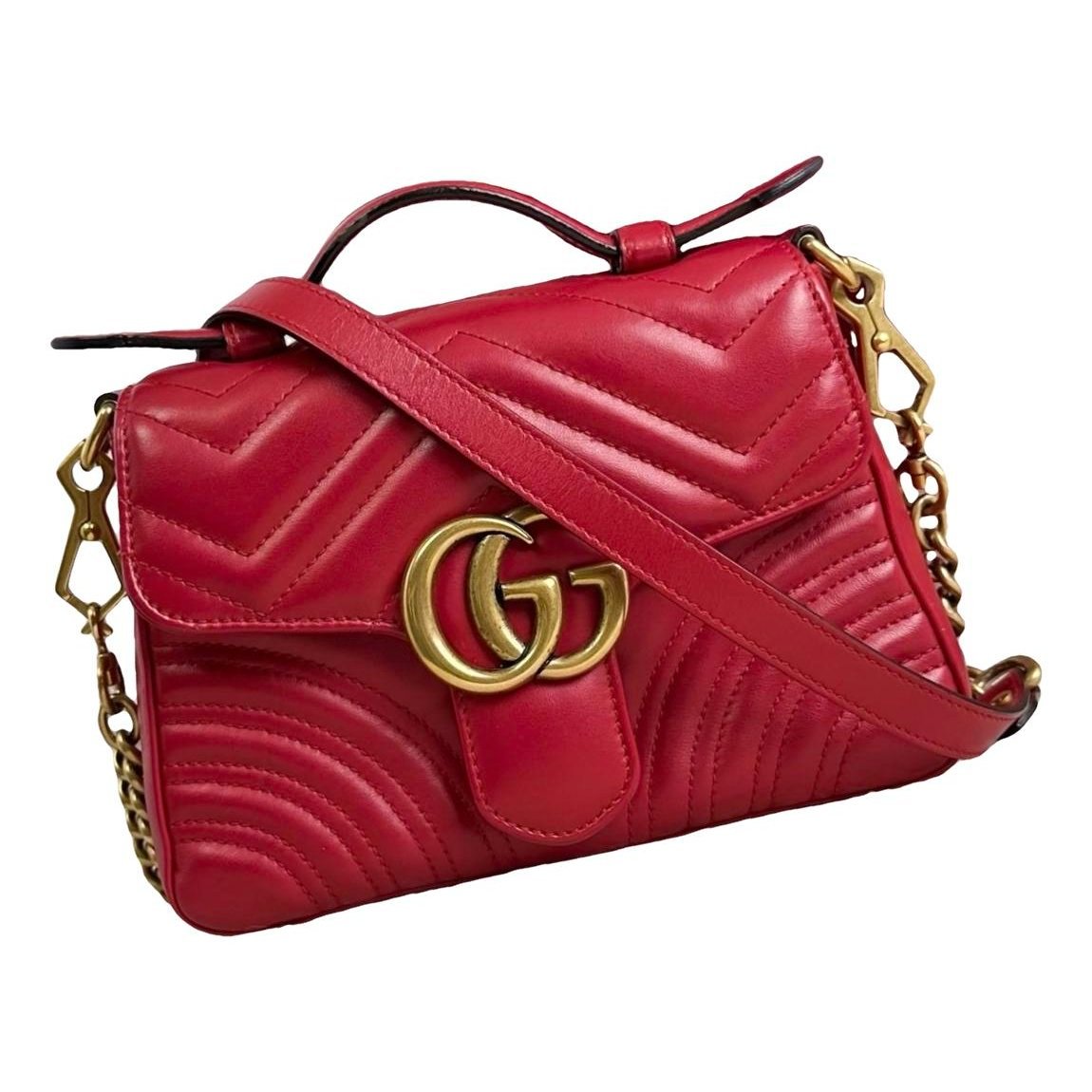 GG Marmont Flap leather handbag