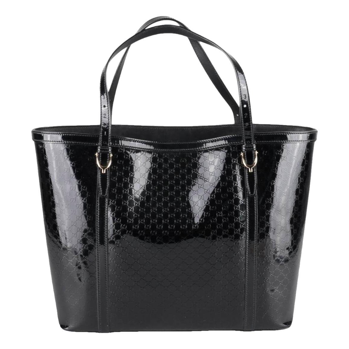 Patent leather handbag