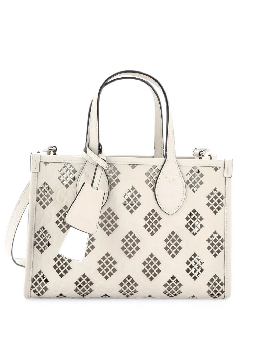 Ophidia Tote GG Debossed Laser Cut Leather Small shoulder bag