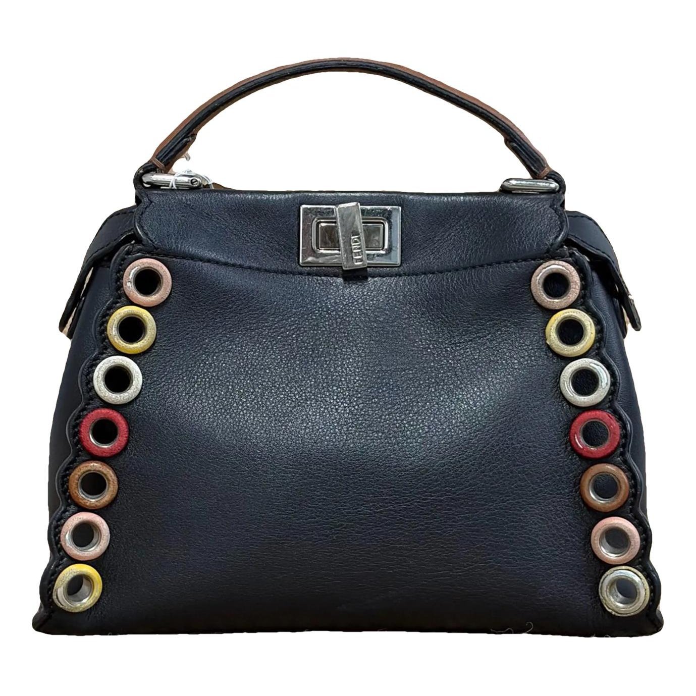 Peekaboo leather handbag