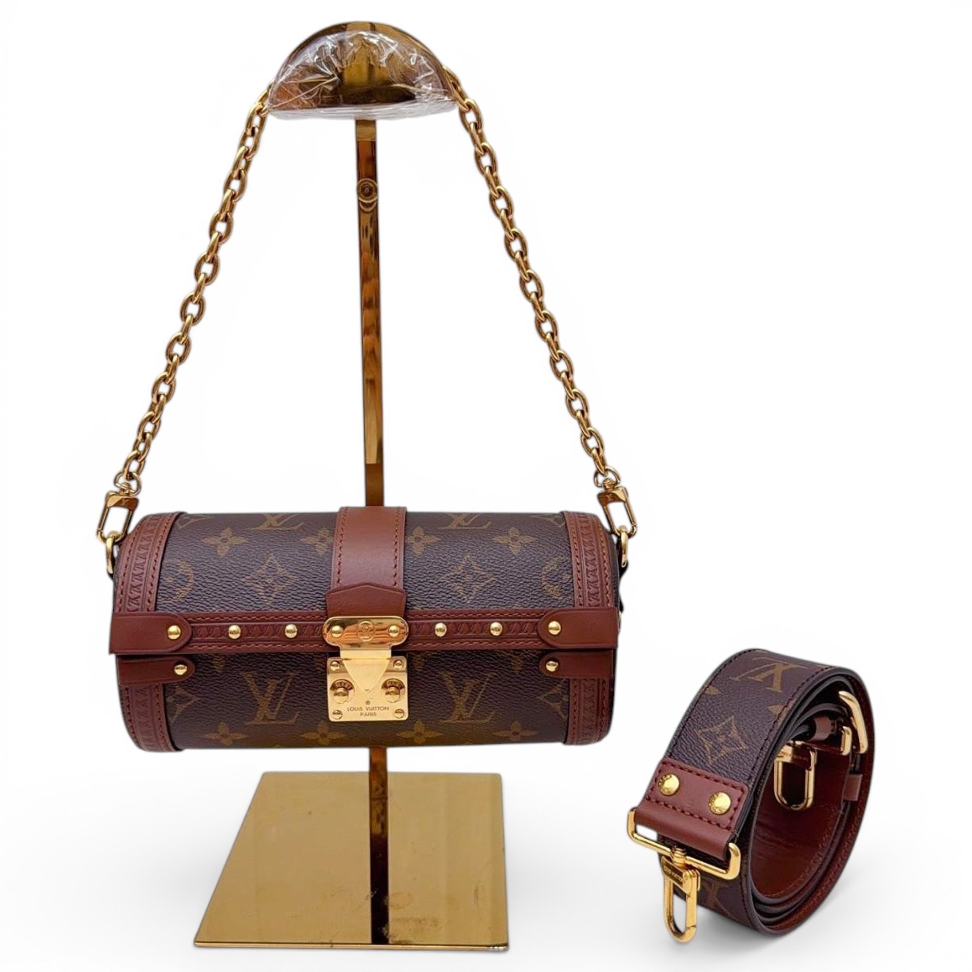Papillon Trunk leather handbag