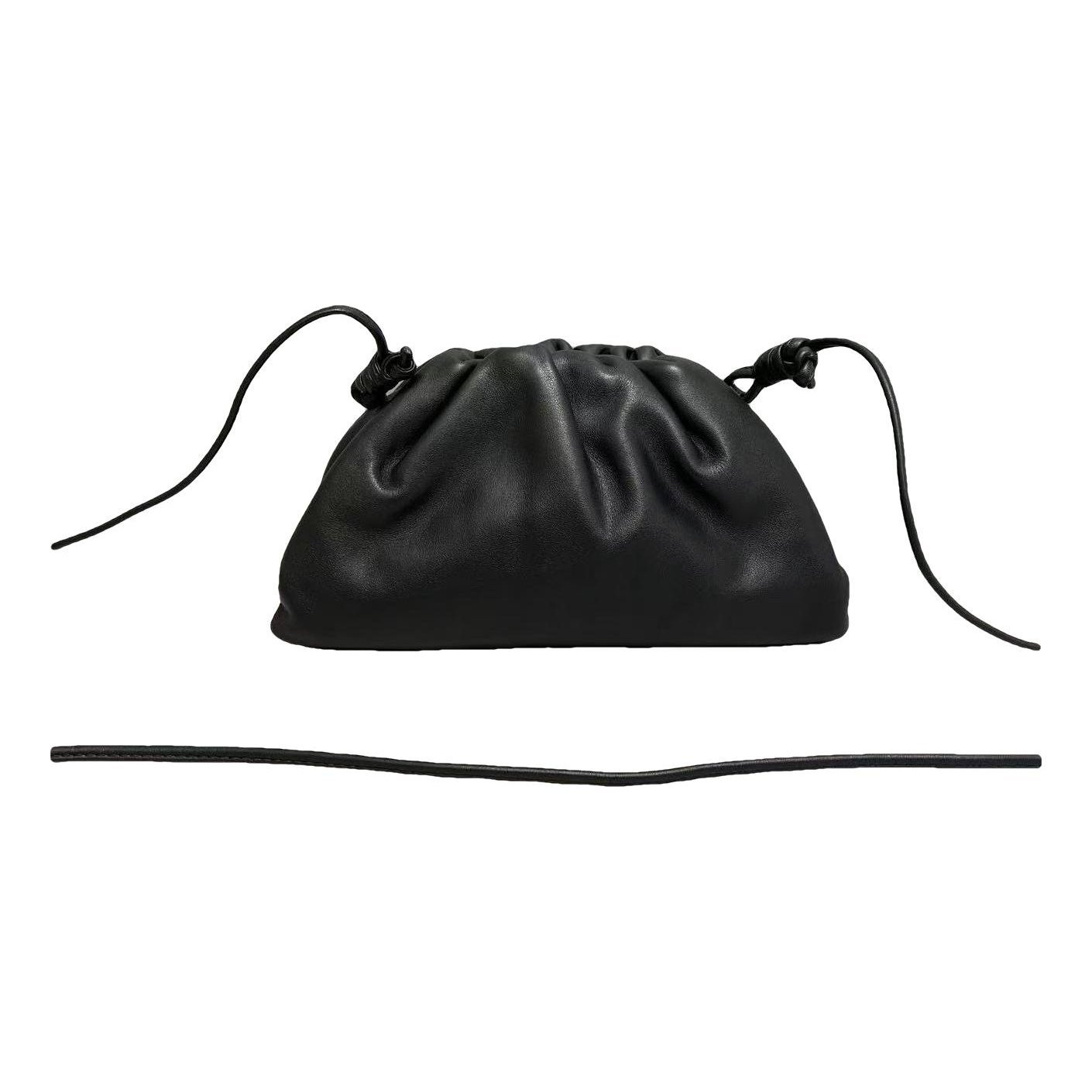 Pouch leather handbag