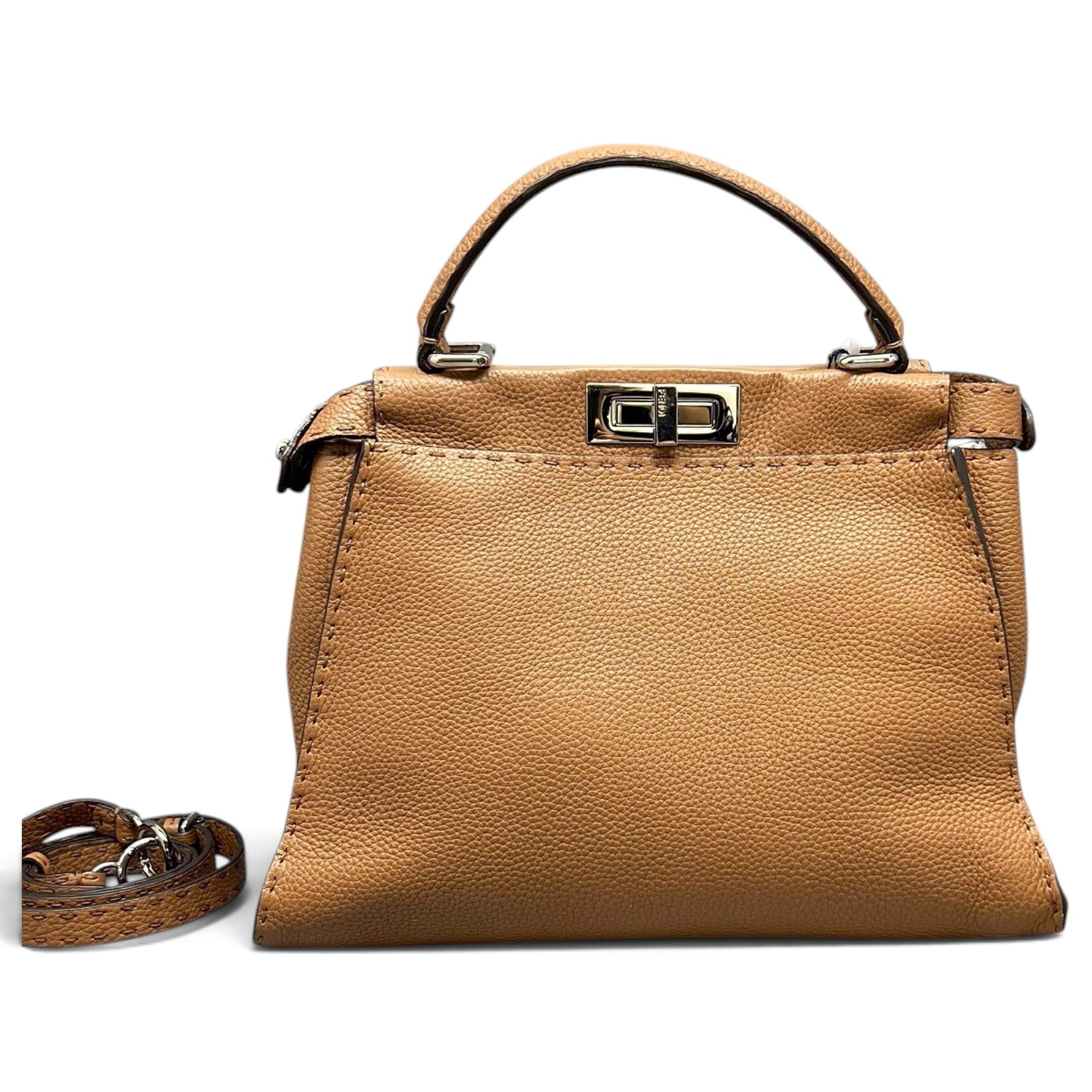 Fendi Peekaboo leather handbag
