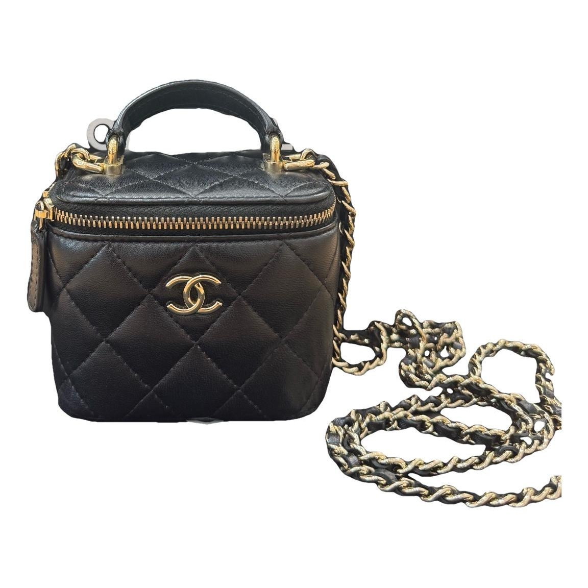Trendy CC Vanity leather handbag