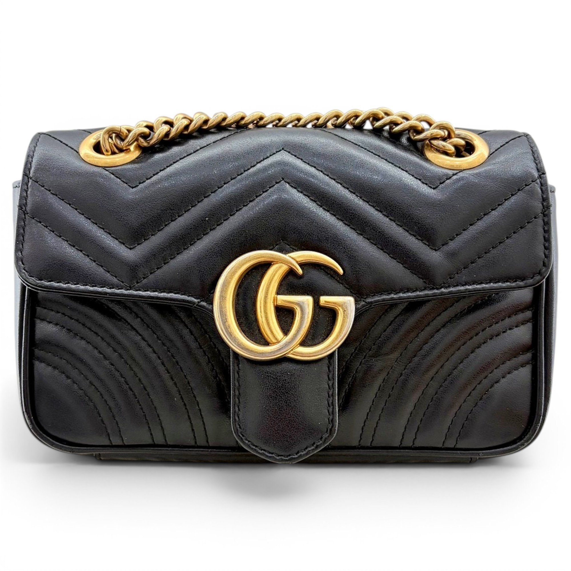 GG Marmont Flap leather handbag