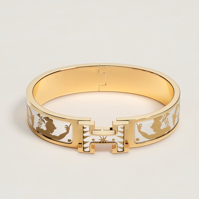 Orfèvre Jaune or Blanc Clic H Sous Le Charme d'Orphee Bracelet