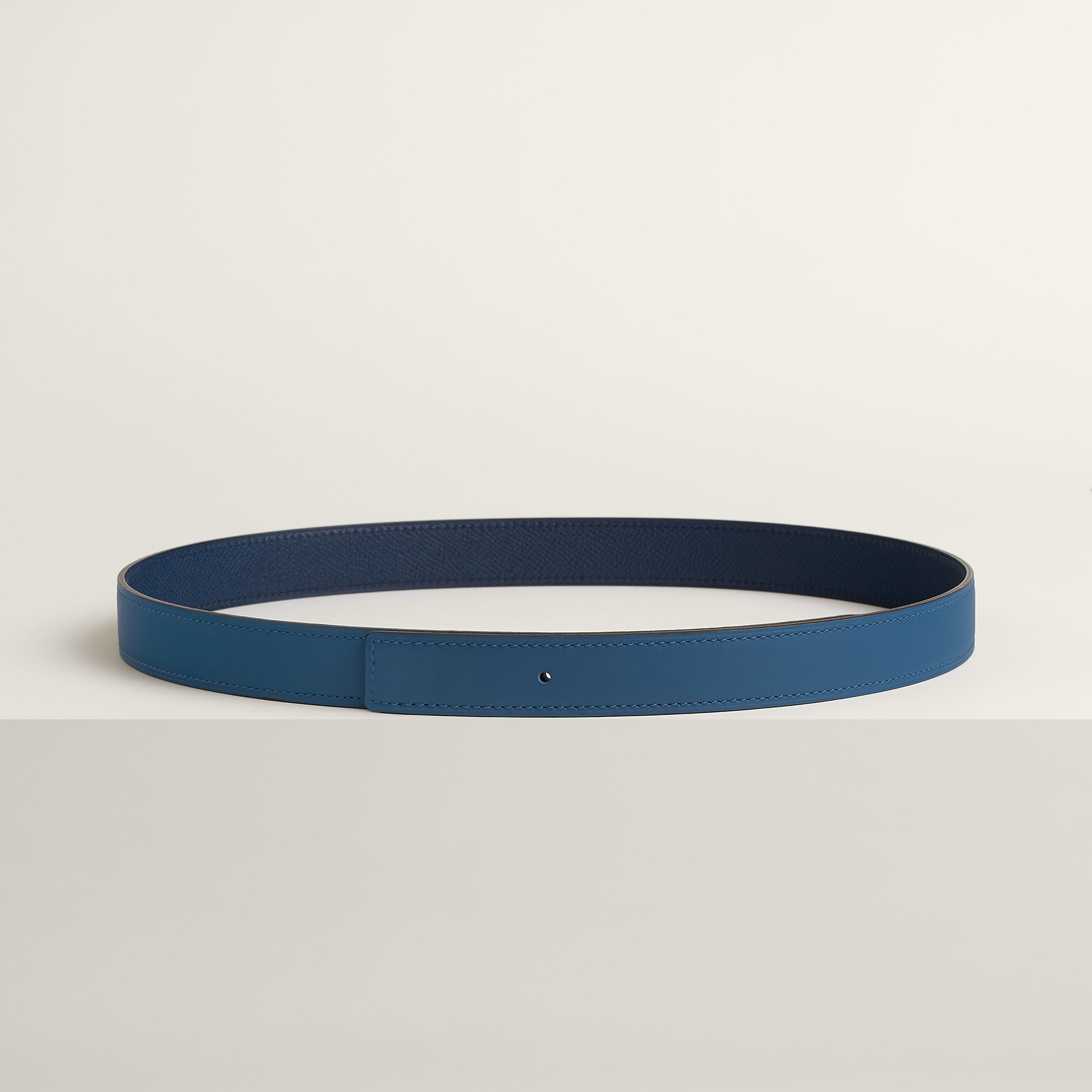 Reversible leather strap 24 mm