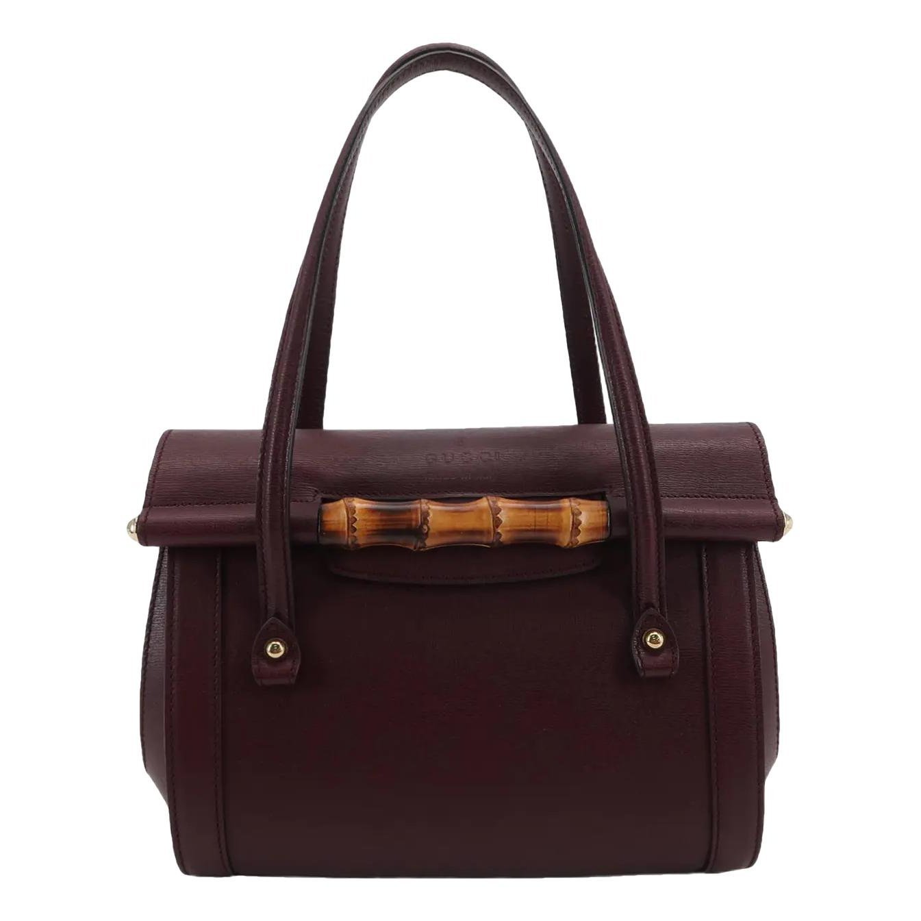 Bamboo Bullet leather handbag