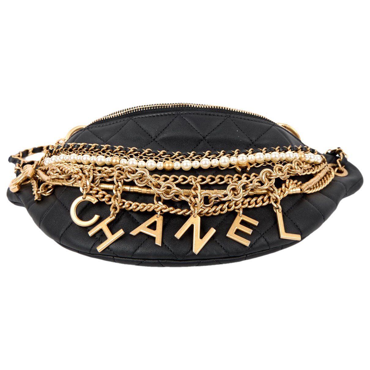 All About Chains leather crossbody bag