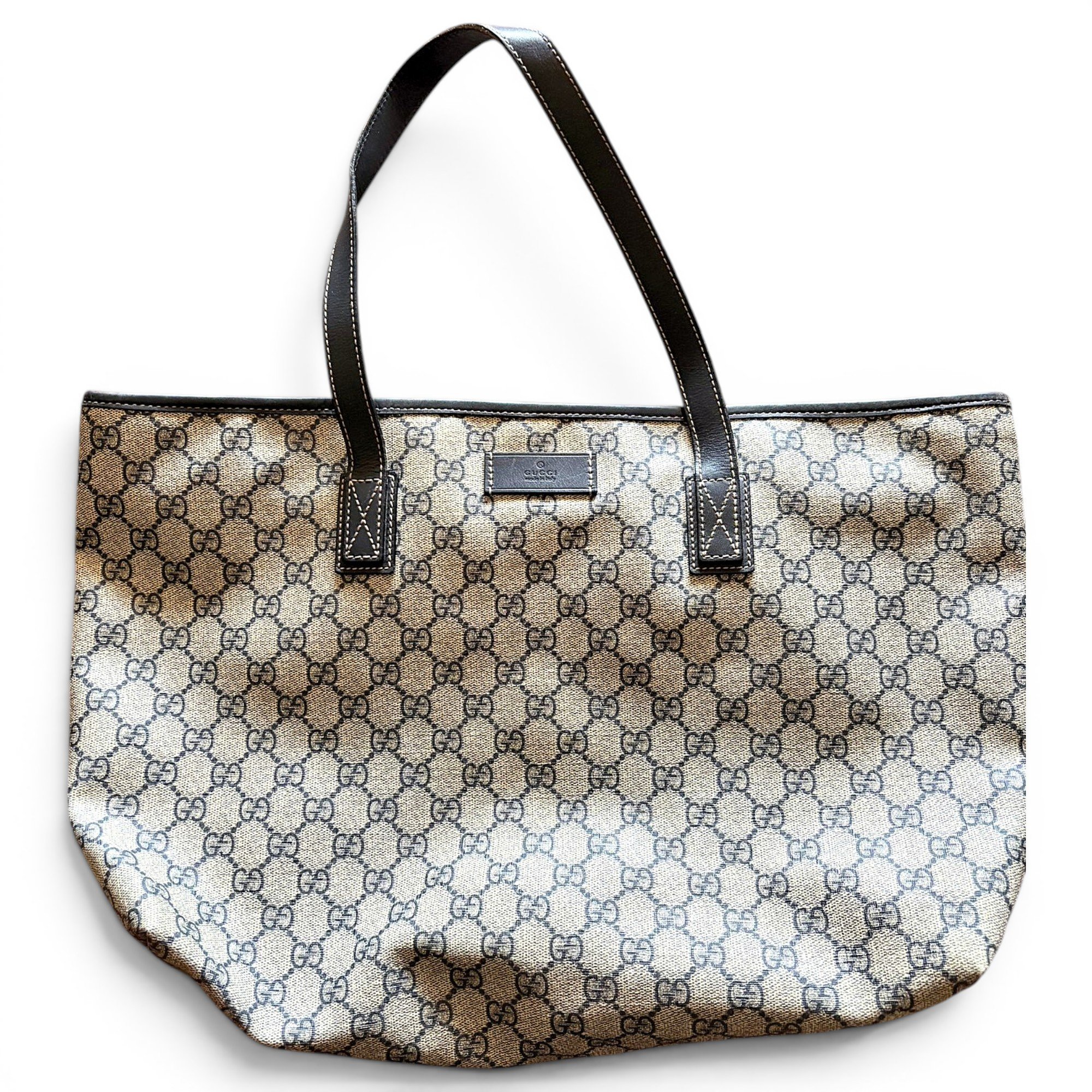Leather tote