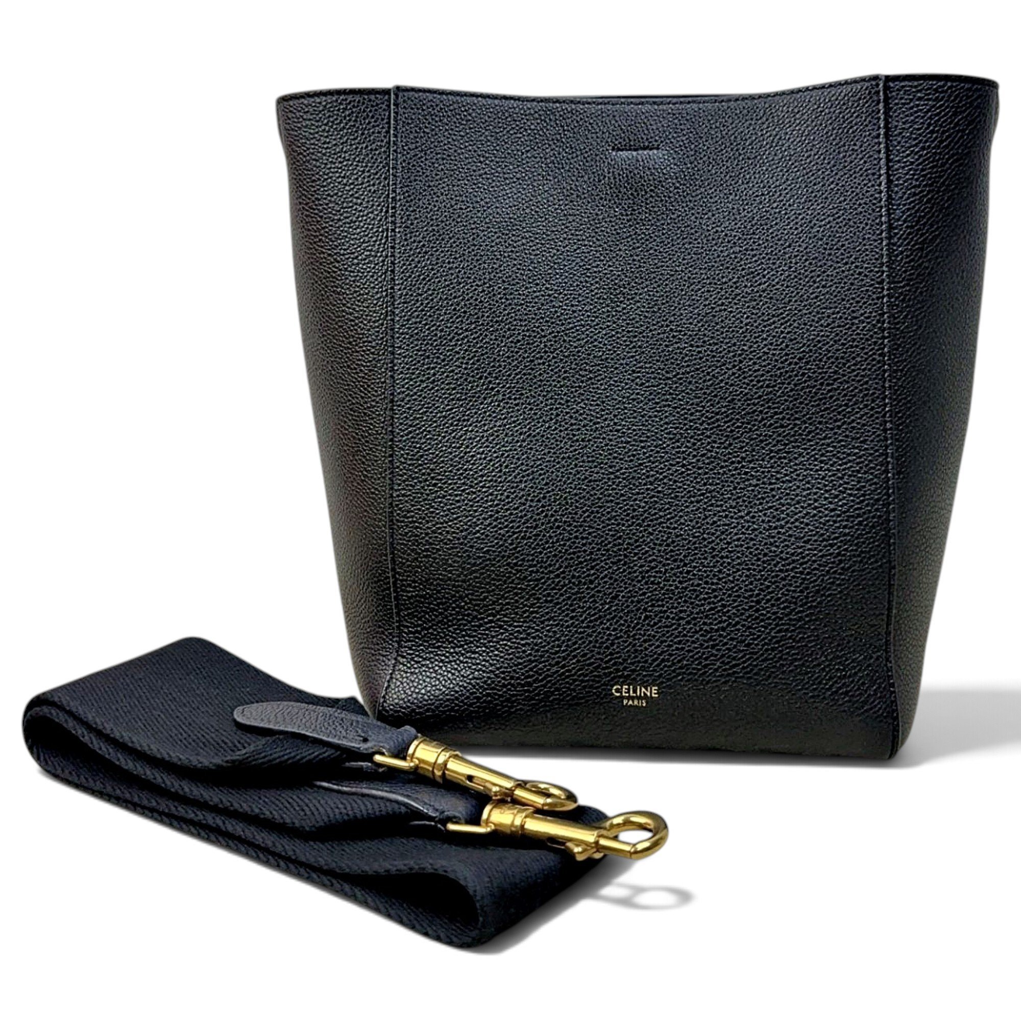 Seau Sangle leather handbag